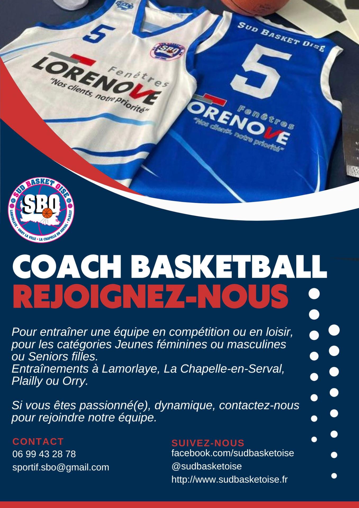 Coach sud basket oise