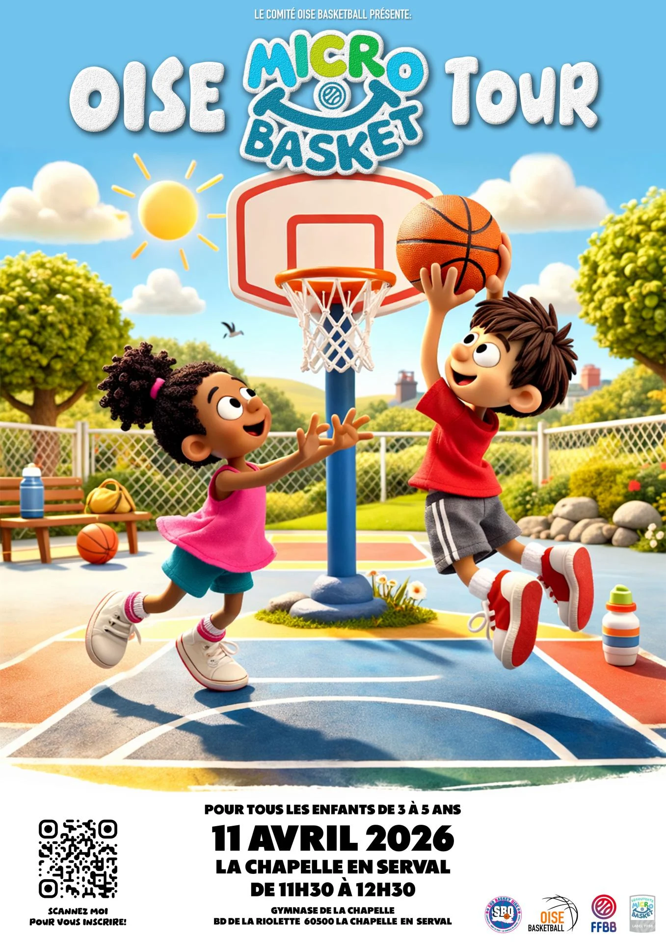 Affiche oise microbasket tour 11 avril