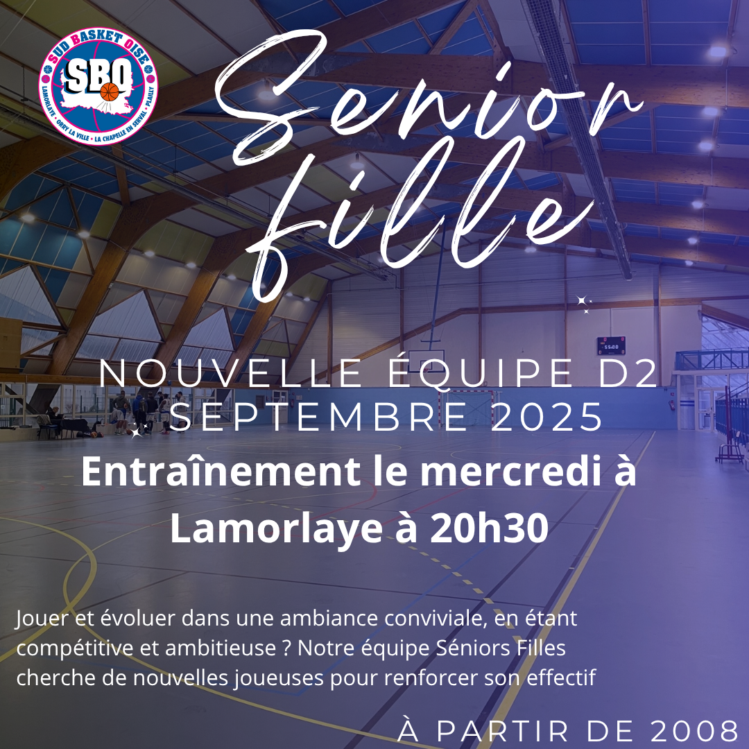 Senior filles sud basket oise